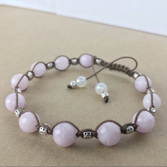Handmade} Lavender Jade with Aura Quartz & Silver - Picture 3 of 4
